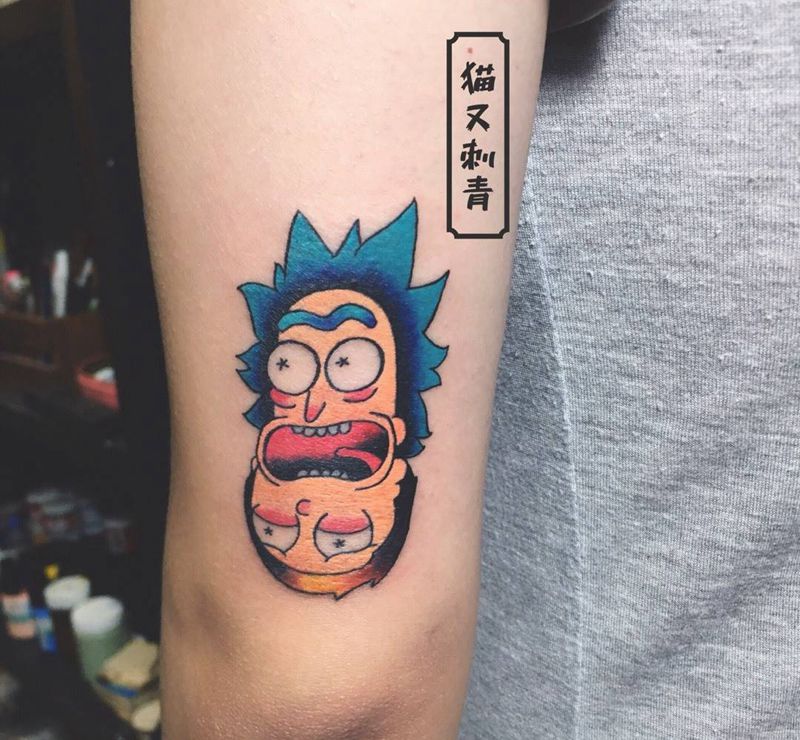 瑞克和莫迪纹身图片