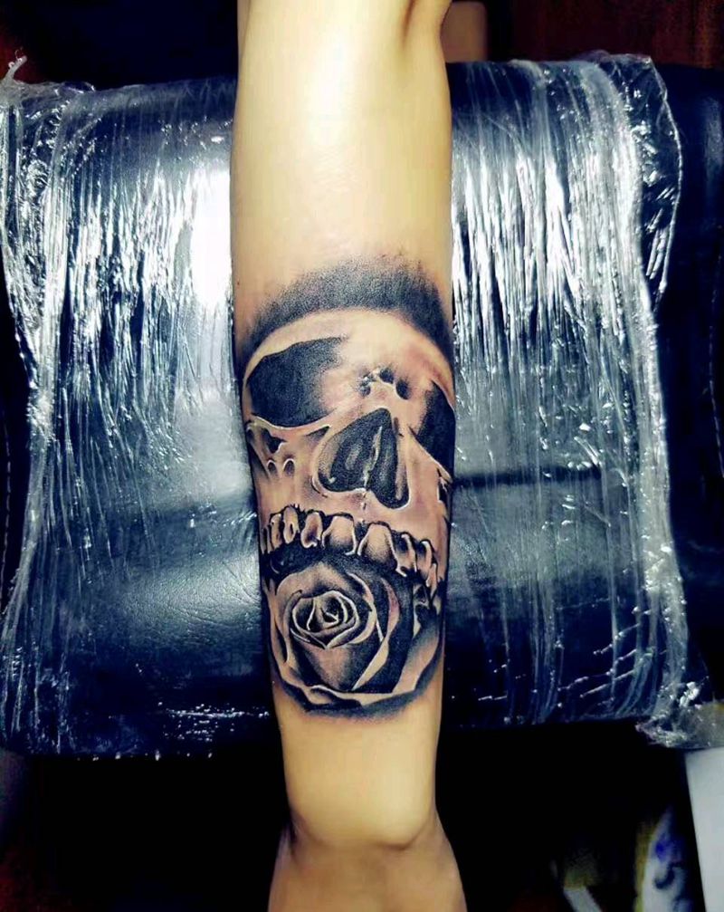 欧美黑灰纹身图片