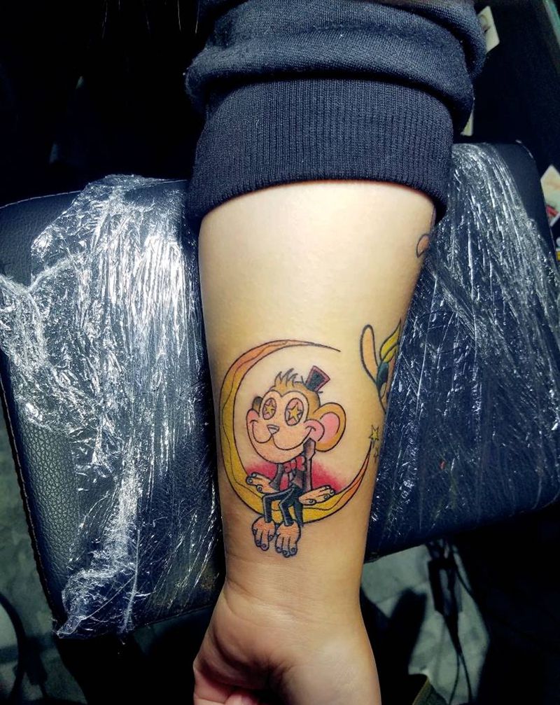 太空猴子纹身图片