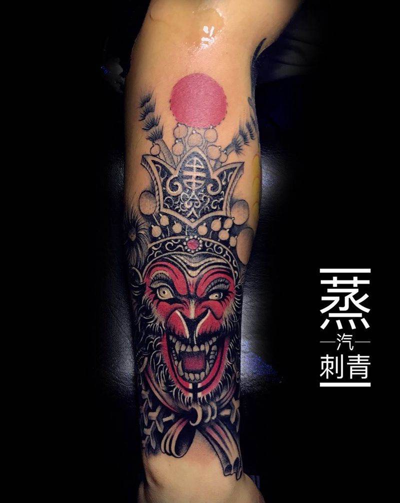 猴子纹身图片