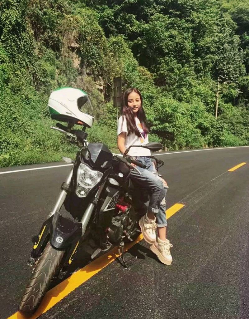 机车女神纹身图片_肩部手臂欧美肖像人物原创old 成品手稿纹身图案