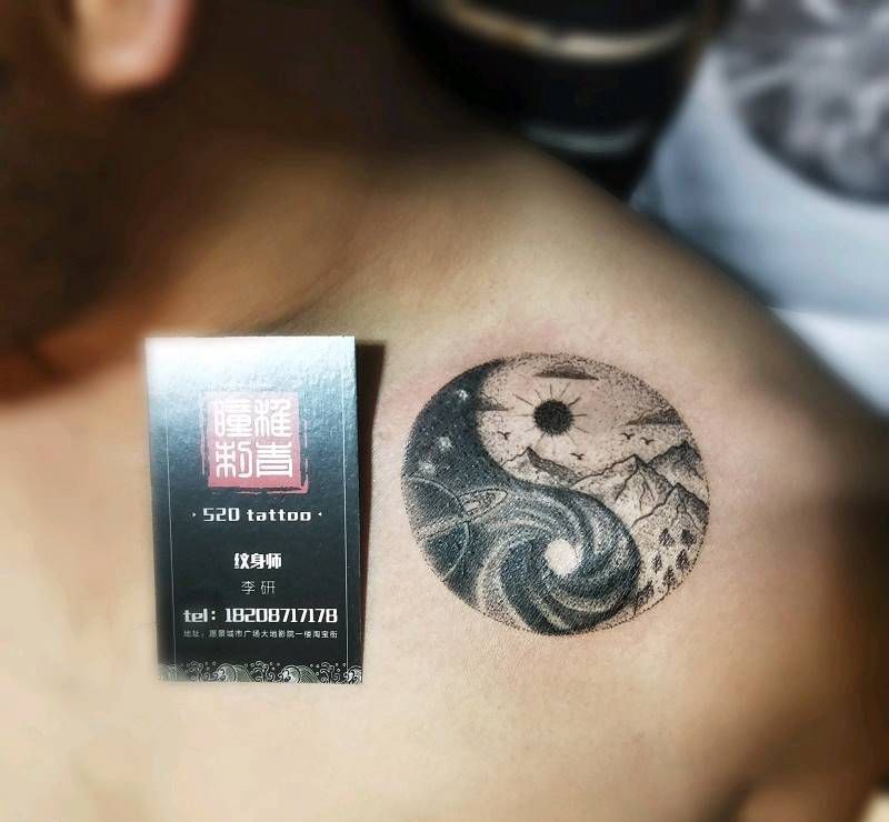 这图意境太深，看你可以悟到几层纹身图片_肩部习俗宗教遮盖成品纹身图案