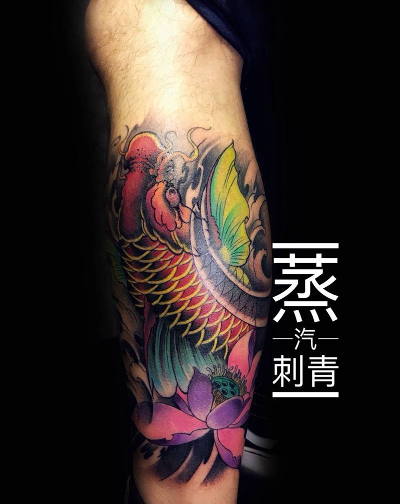 大鲤鱼纹身图片