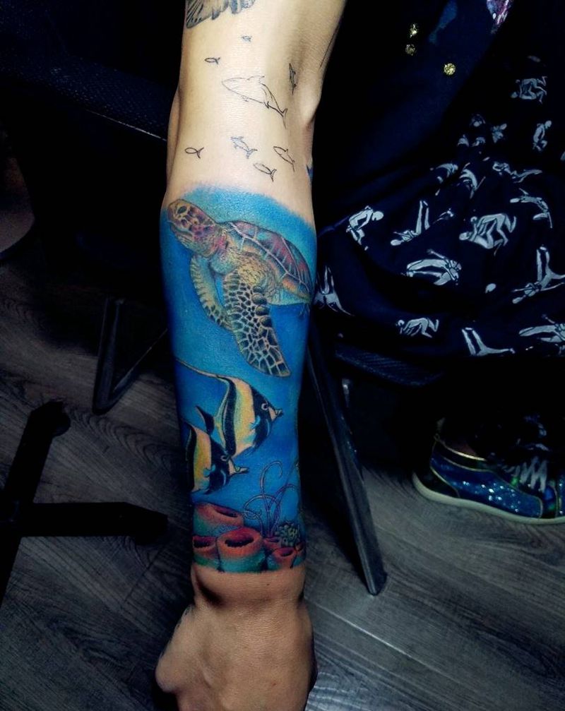 海底世界纹身图片