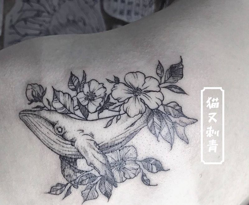 大鱼海棠纹身图片