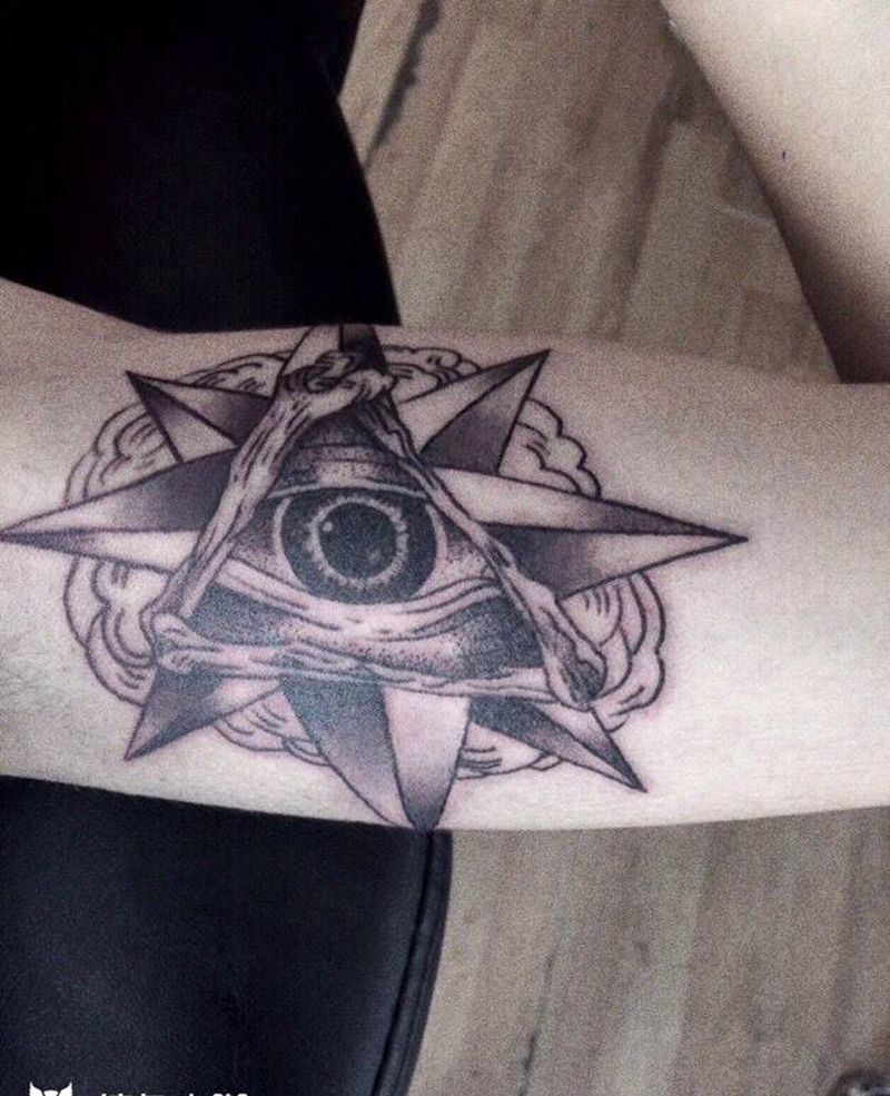 上帝之眼纹身图片