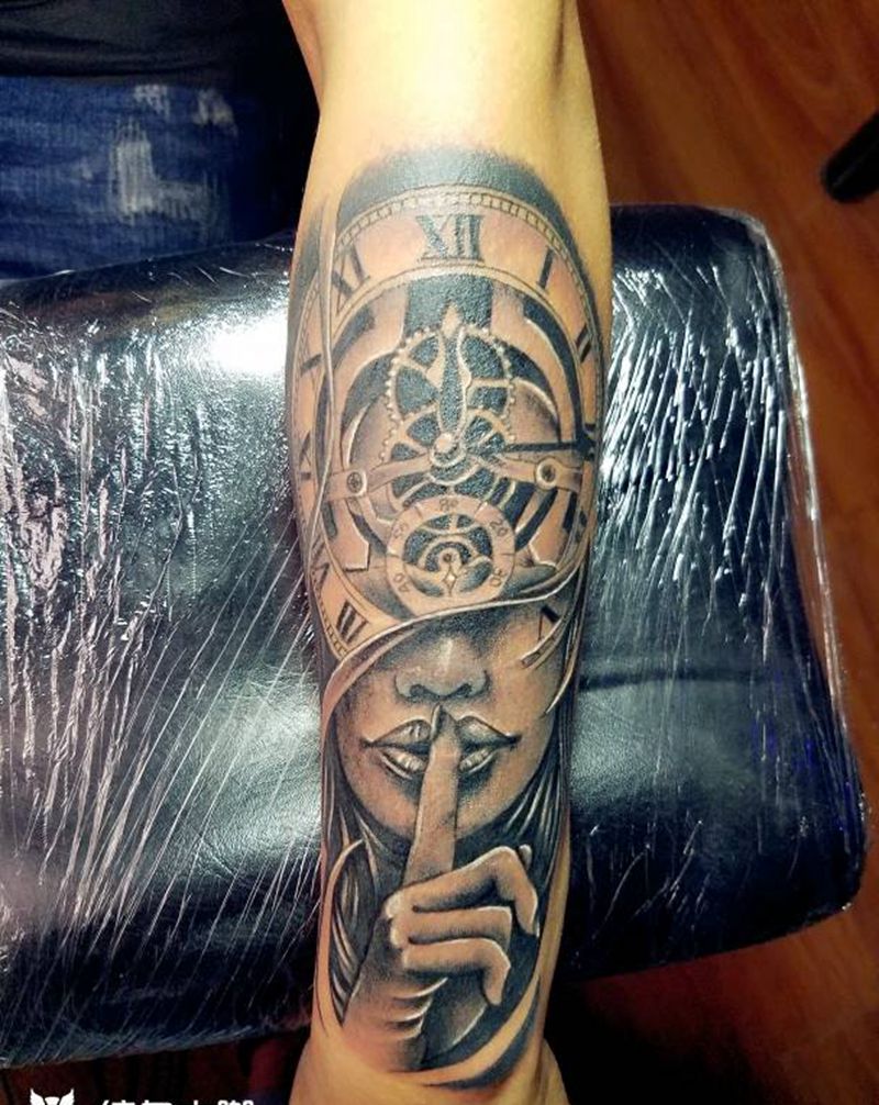 欧美黑灰纹身图片