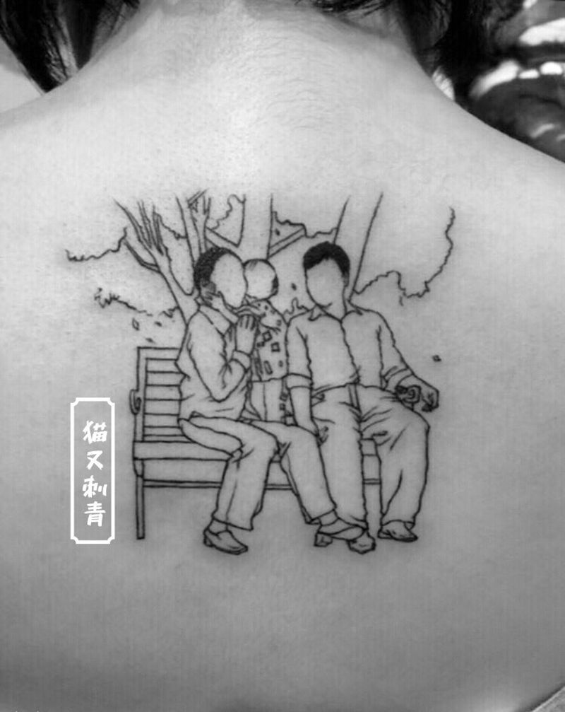 家人纹身图片