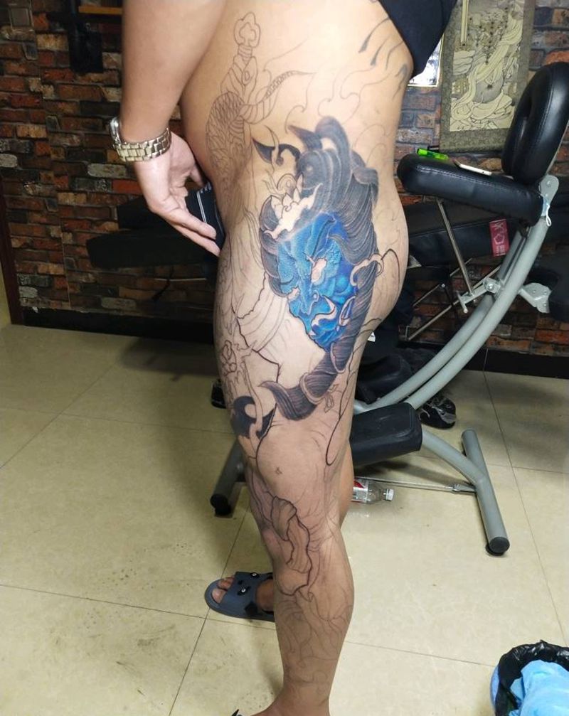 未完成纹身图片