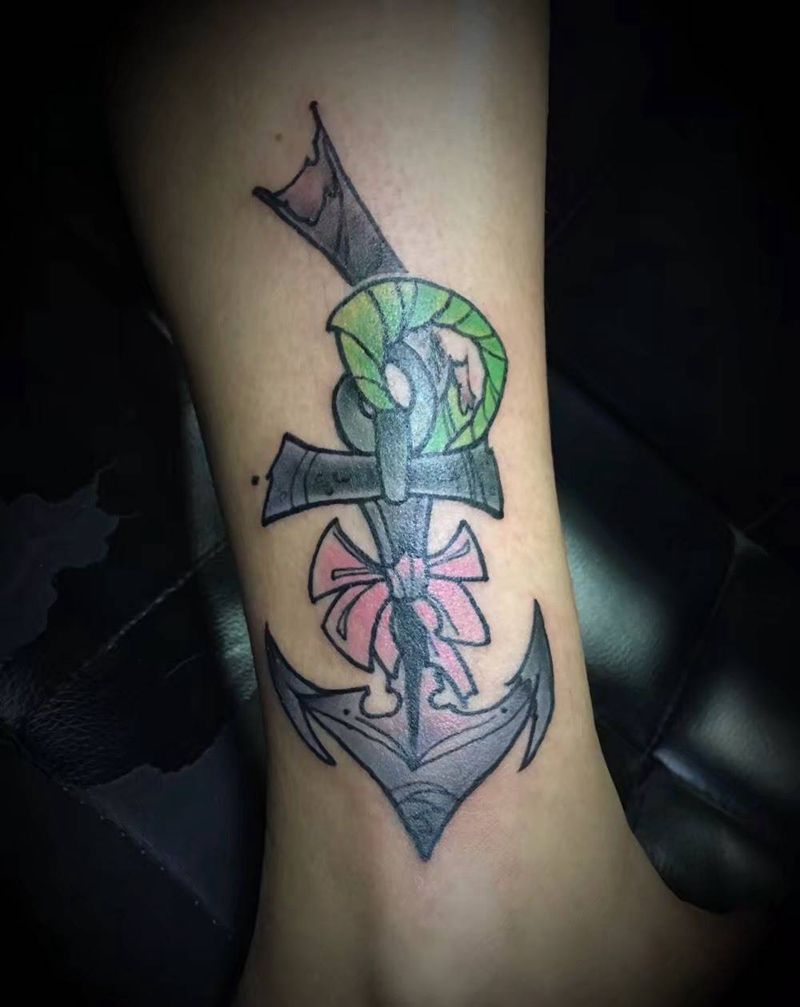 school船锚纹身图片