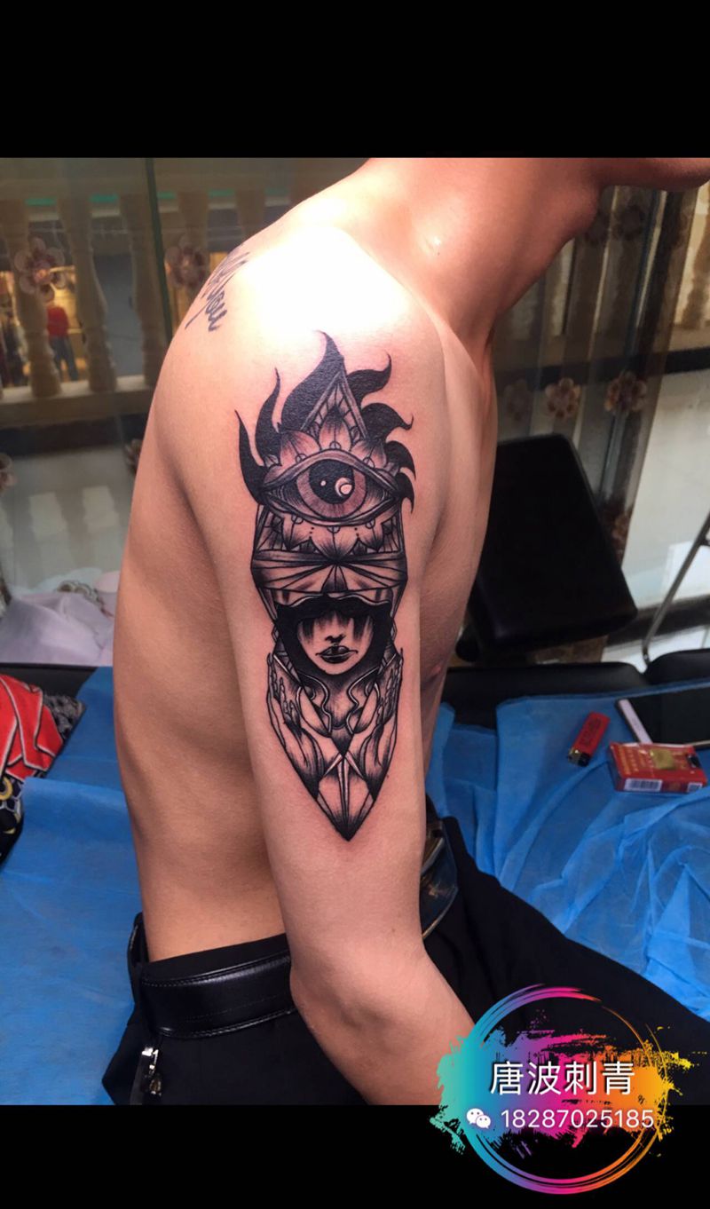 欧美纹身图片_手臂欧美写实纹身图案