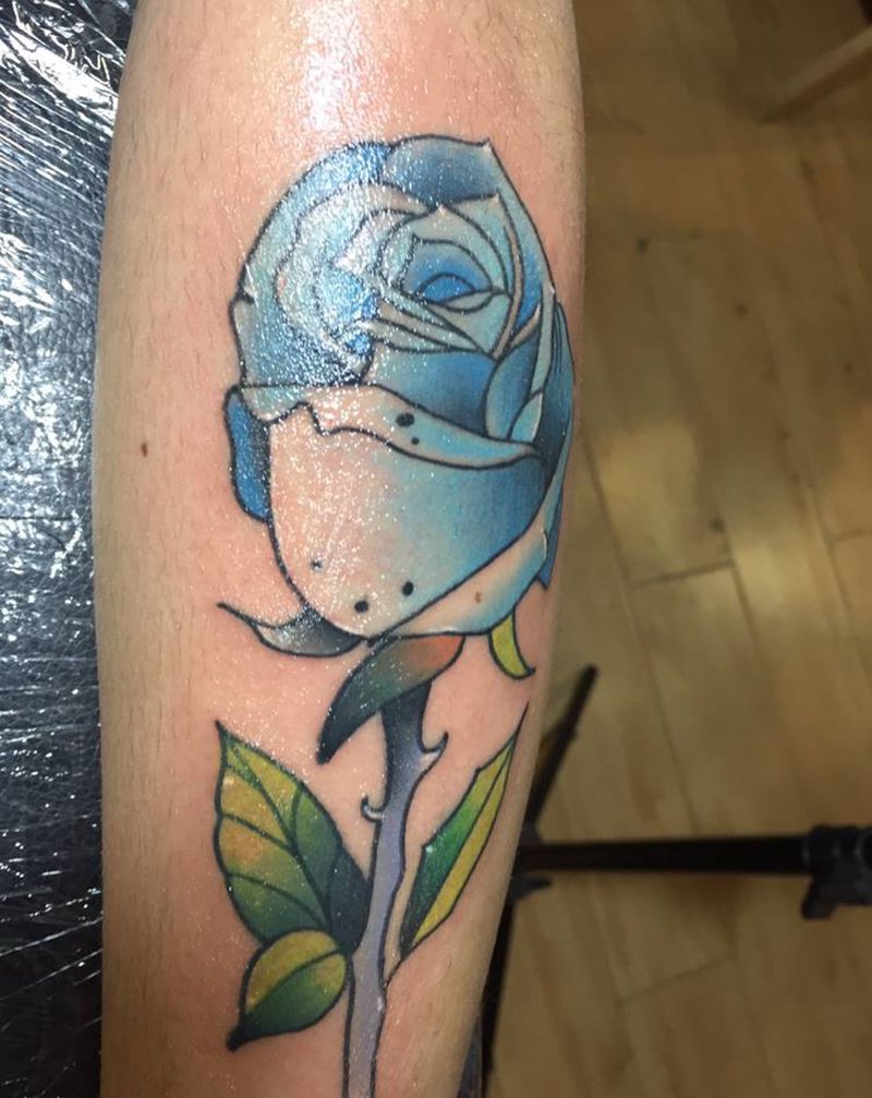 玫瑰花纹身图片_手臂纹身图案