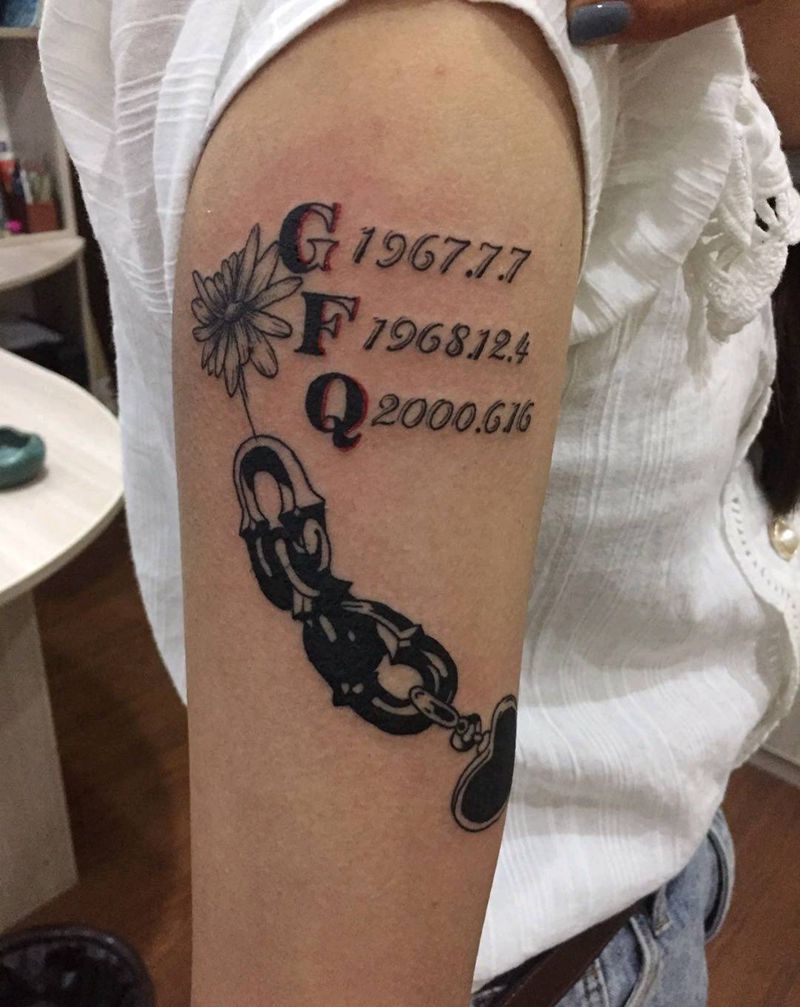 素花纹身图片_手臂纹身图案