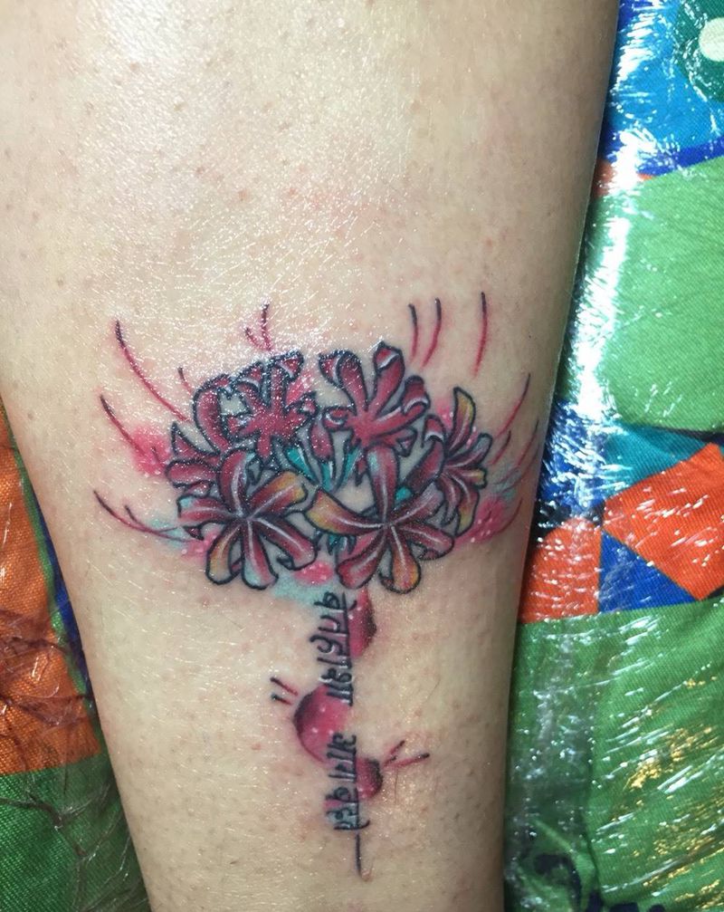 彼岸花纹身图片