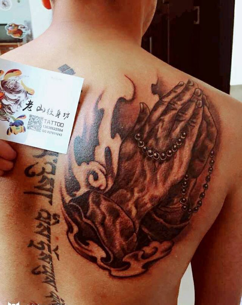 佛手纹身图片