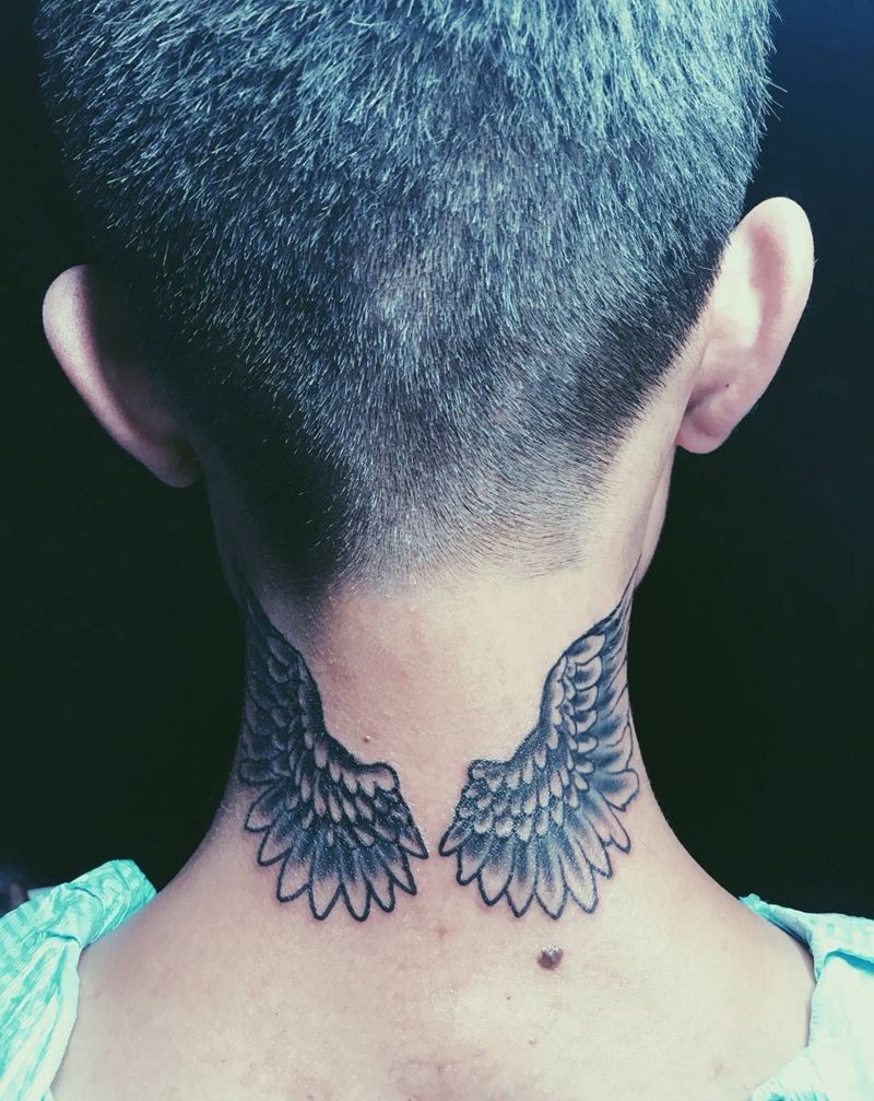 翅膀纹身图片
