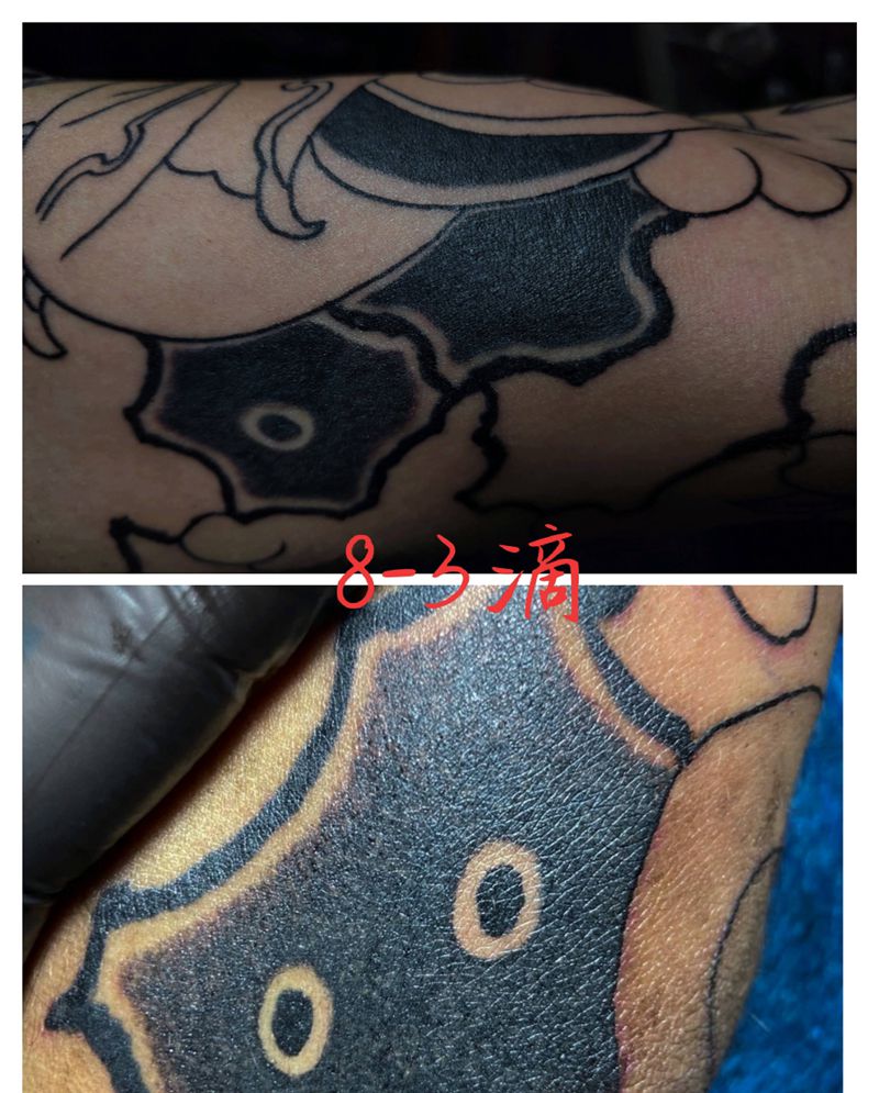 背景细节纹身图片_老传统纹身图案