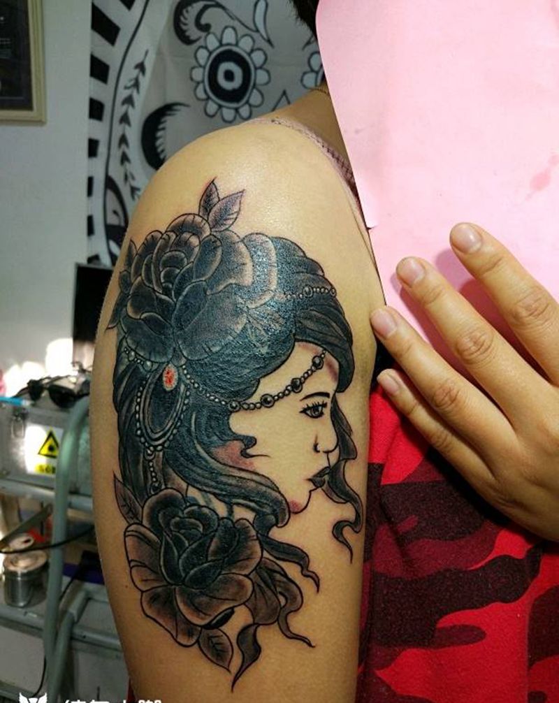 喜欢联系纹身图片