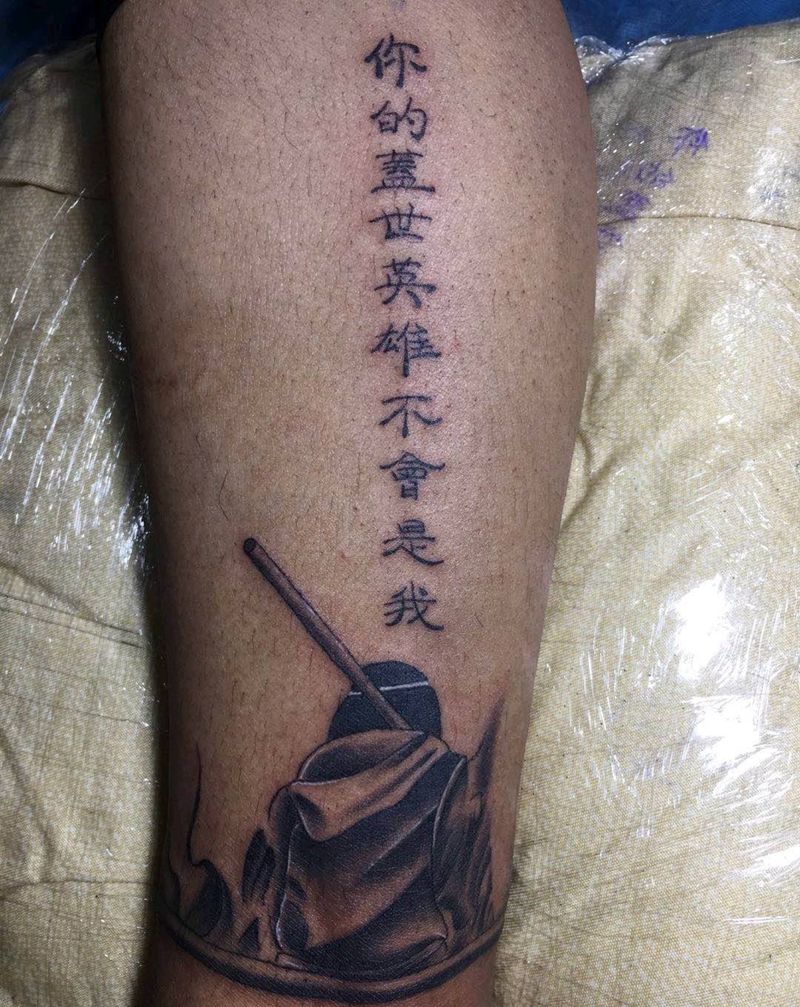 至尊宝脚环纹身图片_脚部纹身图案