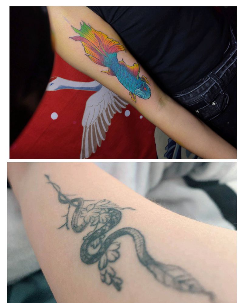 遮盖纹身图片_手臂纹身图案