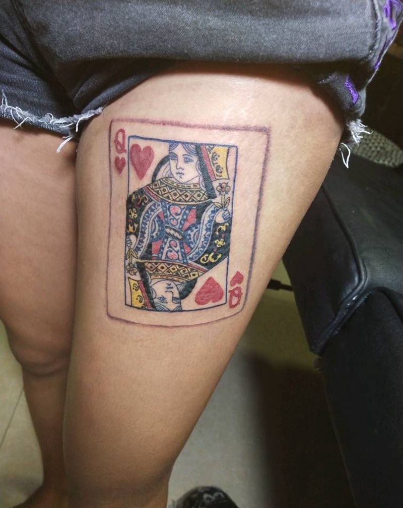 扑克，麻药效果，纹身图片