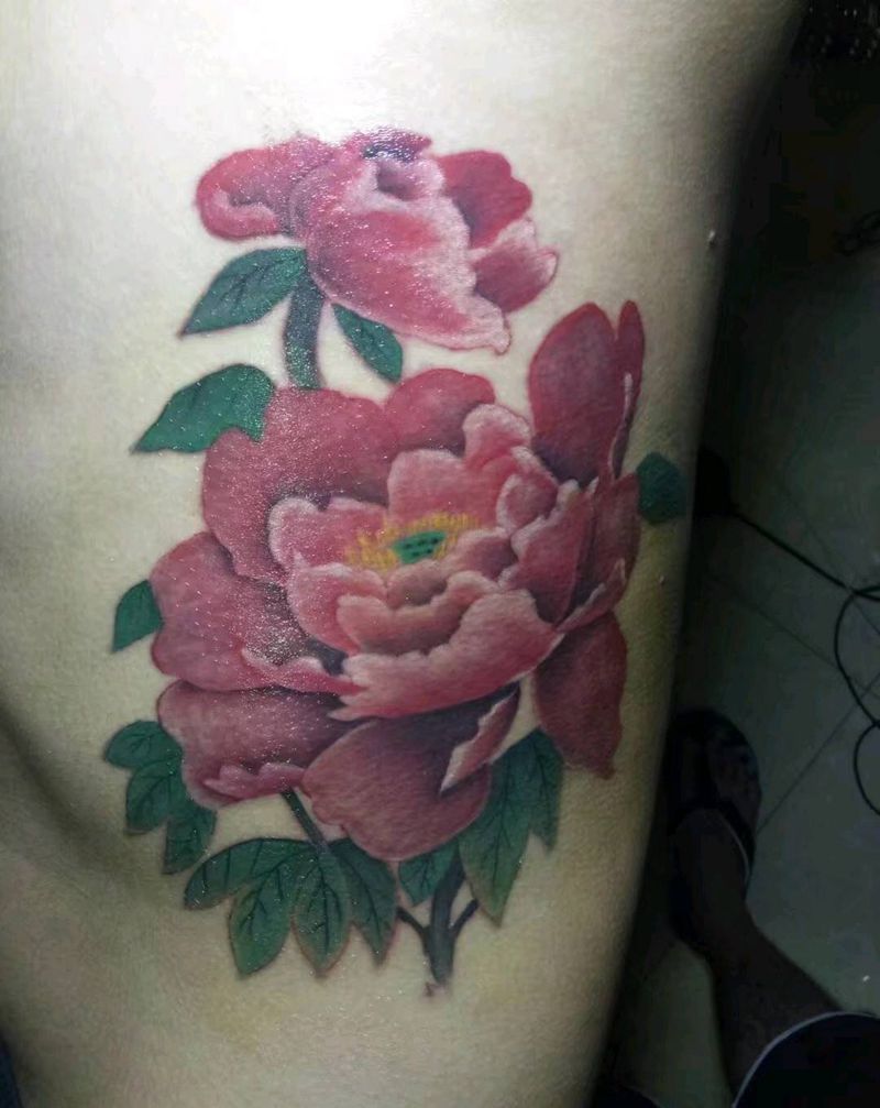 牡丹，纹身图片