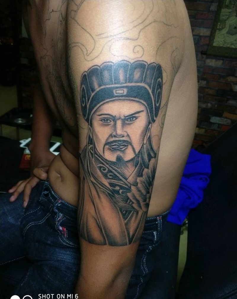 半胛未完成！纹身图片