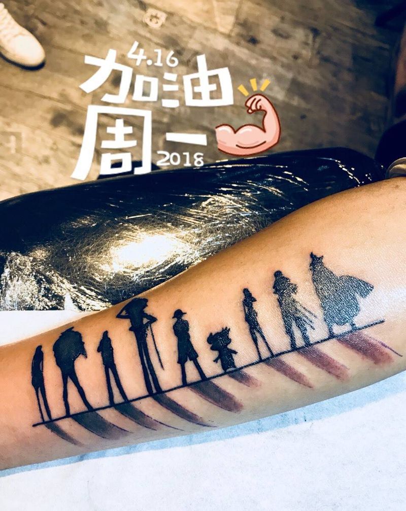 海贼王纹身图片