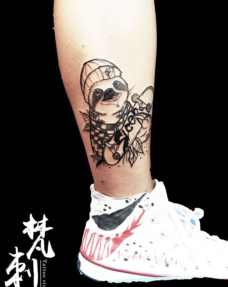 疯狂动物城，闪电⚡纹身图片_脚部纹身图案