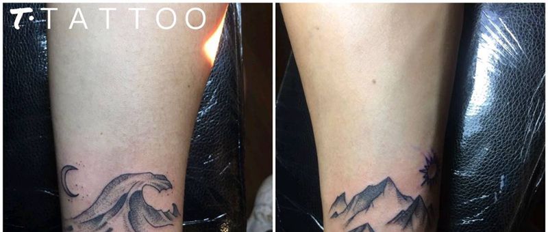 海誓山盟纹身图片_手臂纹身图案