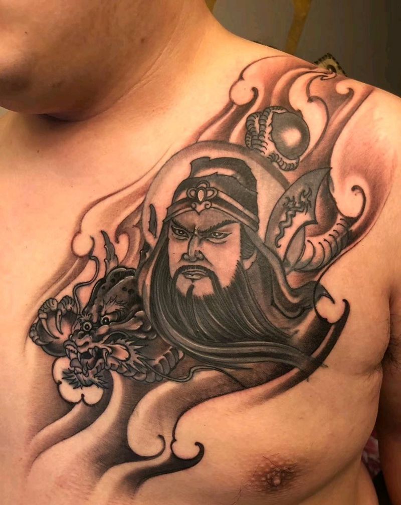 修改纹身图片_胸部纹身图案