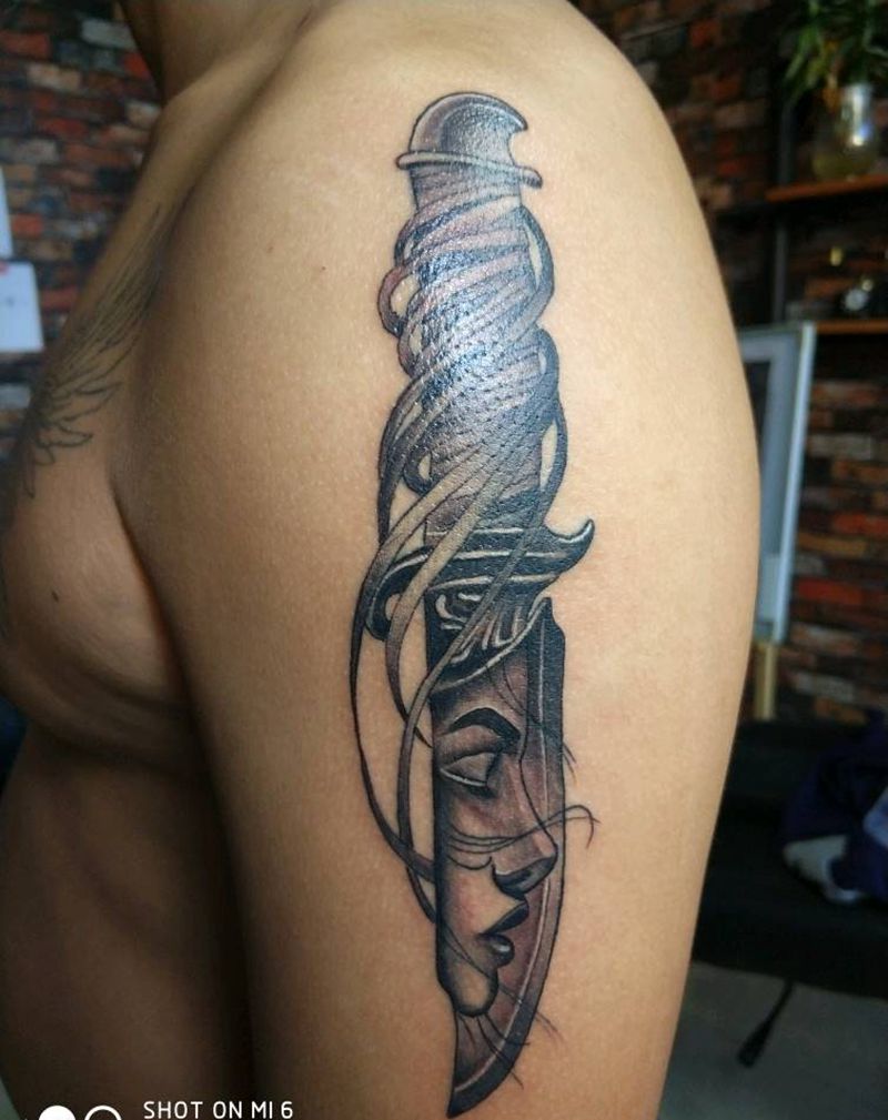 杀猪刀！纹身图片