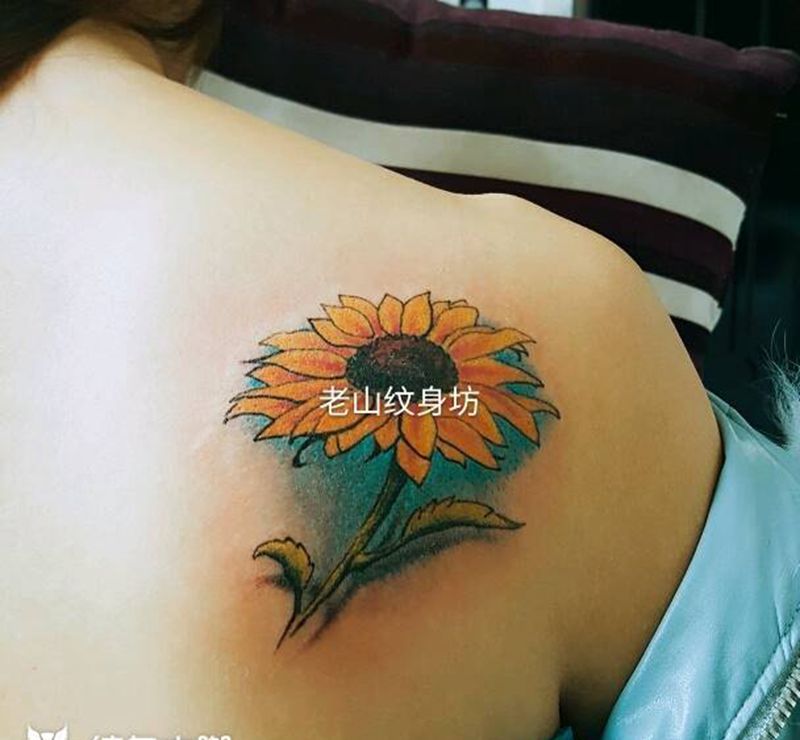 向日葵纹身图片