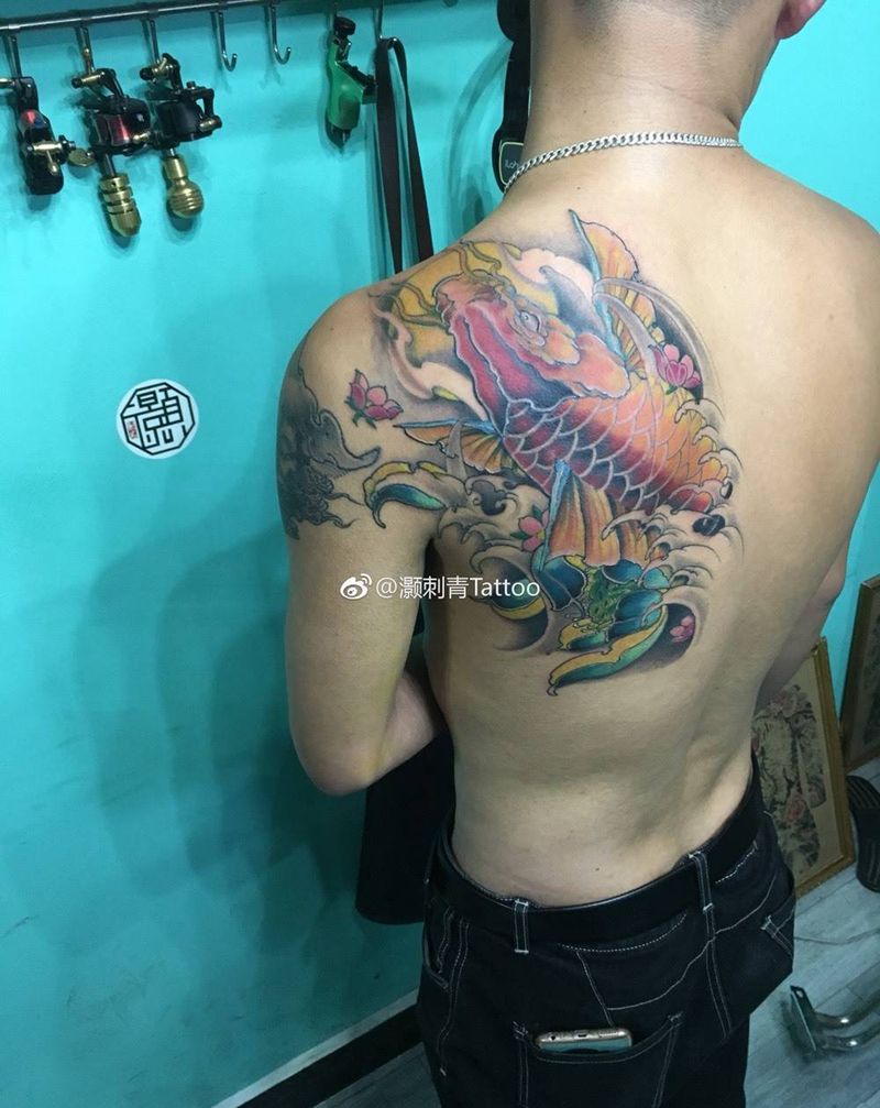 锦鲤纹身图片