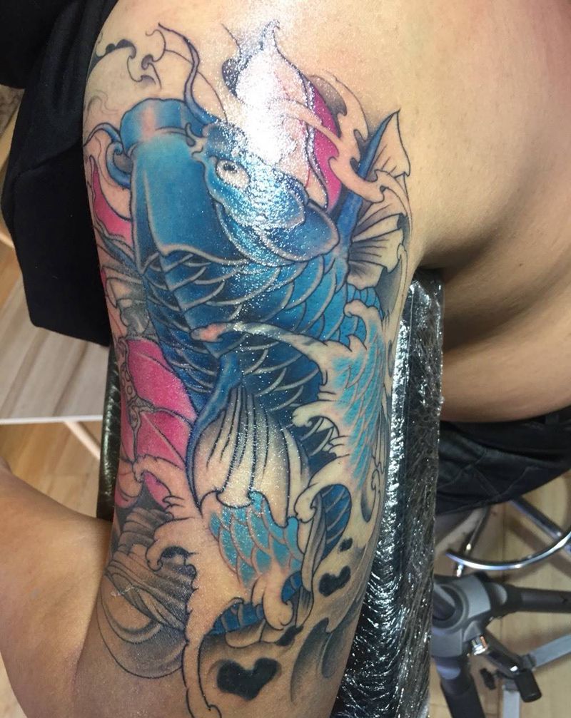鲤鱼纹身图片