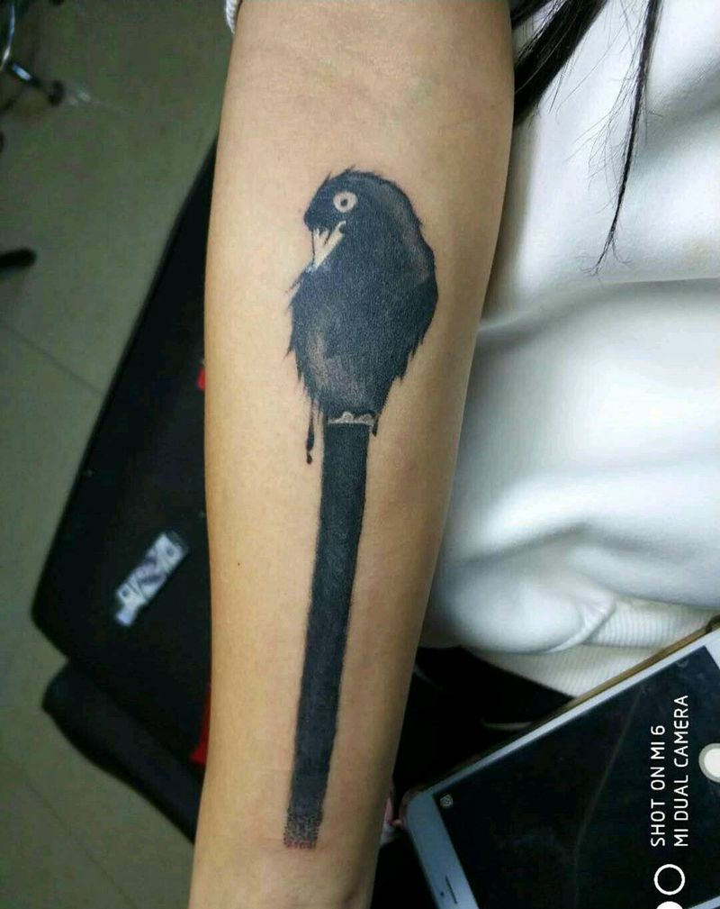 乌鸦纹身图片