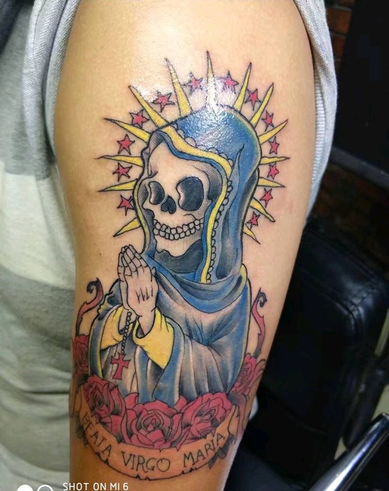 骷髅，以前作品！纹身图片