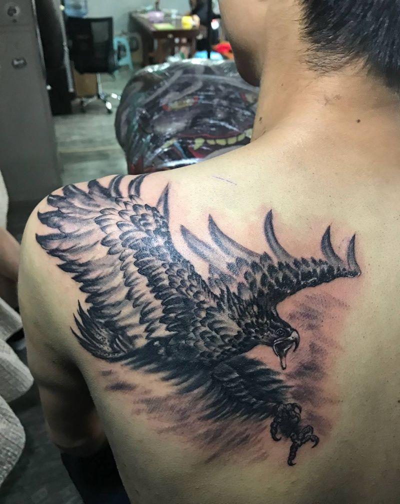 老鹰，纹身图片
