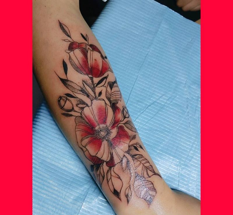 吉梗花纹身图片