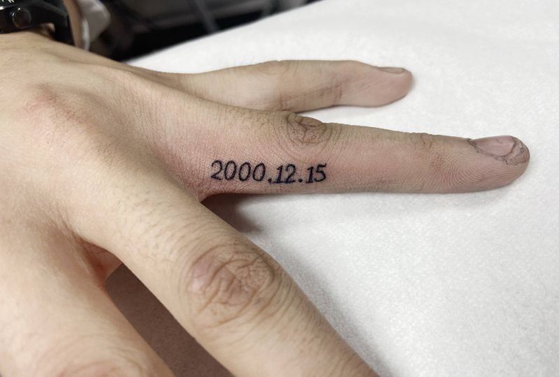 数字纹身图片_手部纹身图案