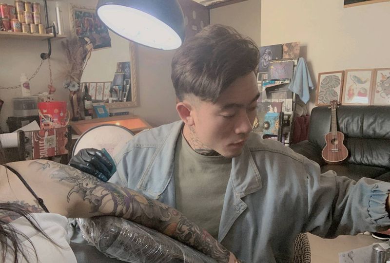 .纹身图片_胸部手臂新传统纹身图案