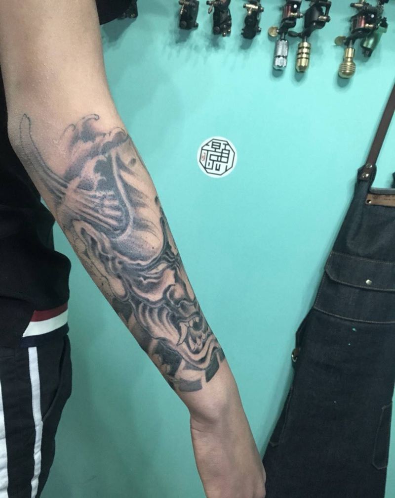 樱花·般若（未完成）纹身图片