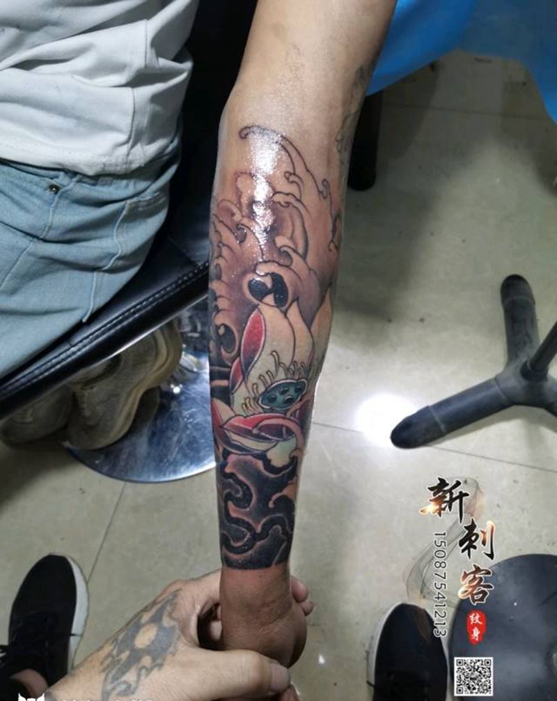 包小臂纹身图片_手臂纹身图案