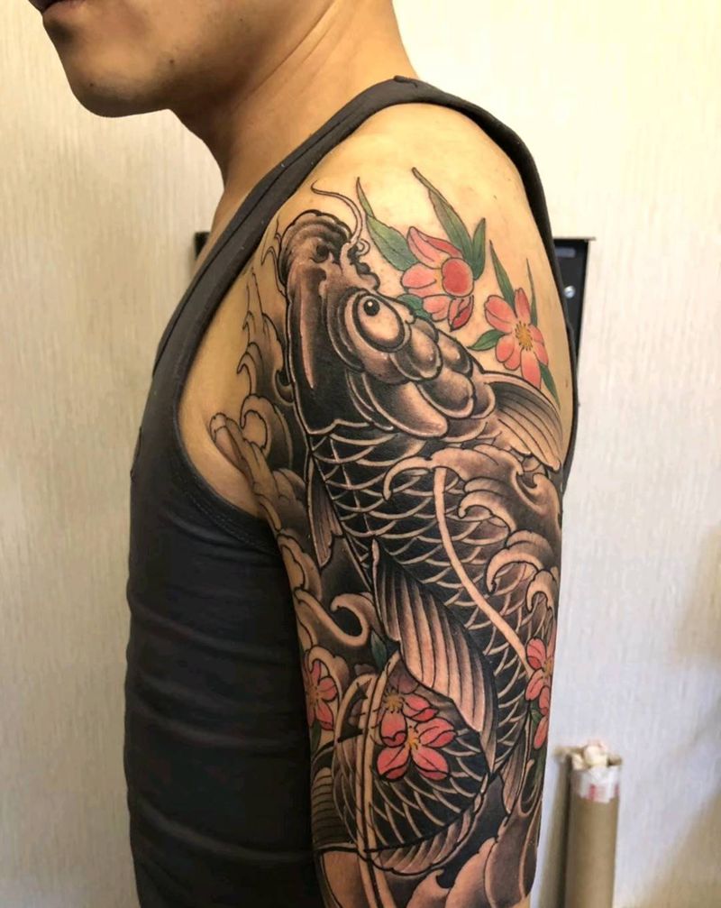 鲤鱼纹身图片