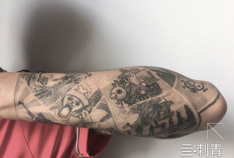 one piece羁绊纹身图片