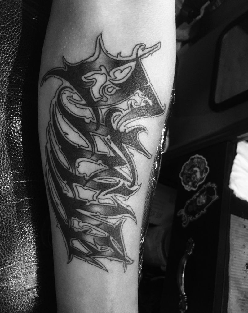 花体字纹身图片