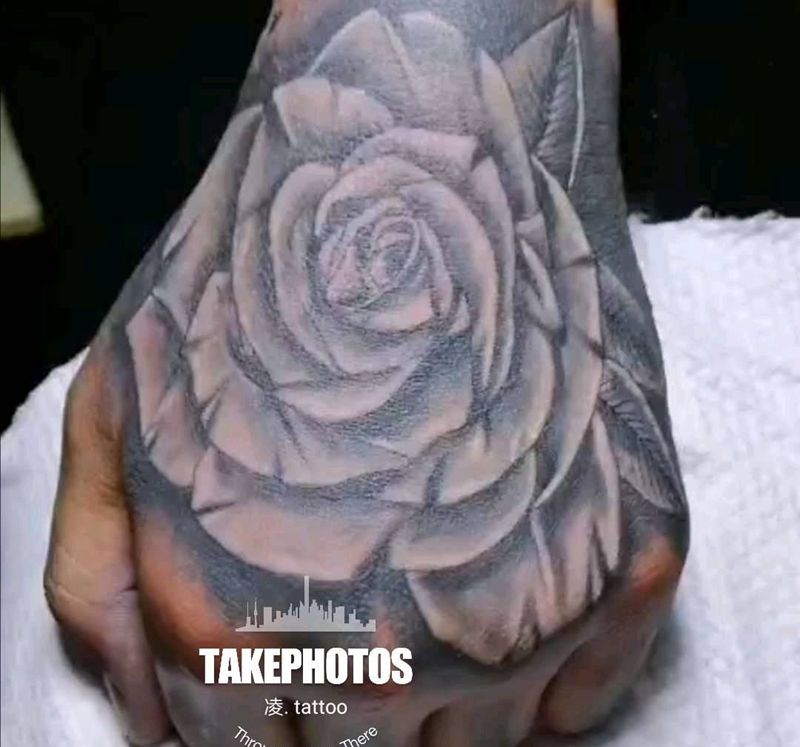 重金属纹身图片_手部纹身图案