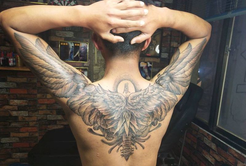 恢复后加深颜色和细节！纹身图片