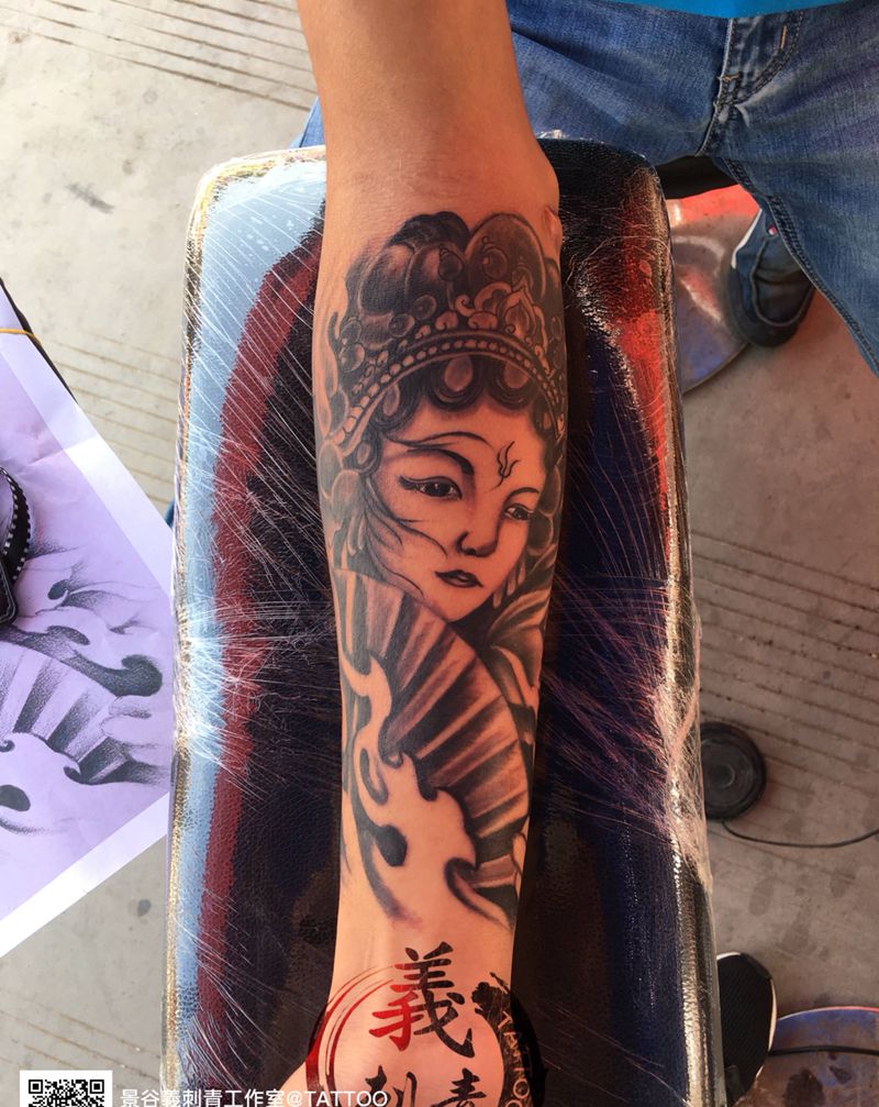 艺妓纹身图片