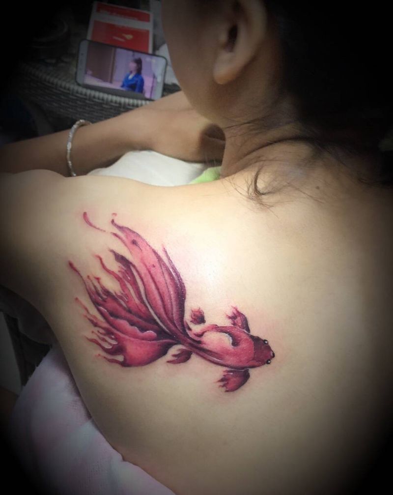 小金鱼纹身图片